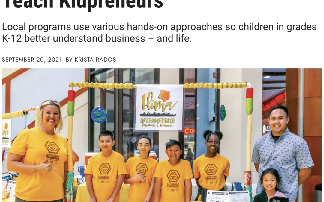 Inspiring Kidpreneur Programs Lemonade Alley Project Lemon Tree, Island Pacific Academy | Bizgenics